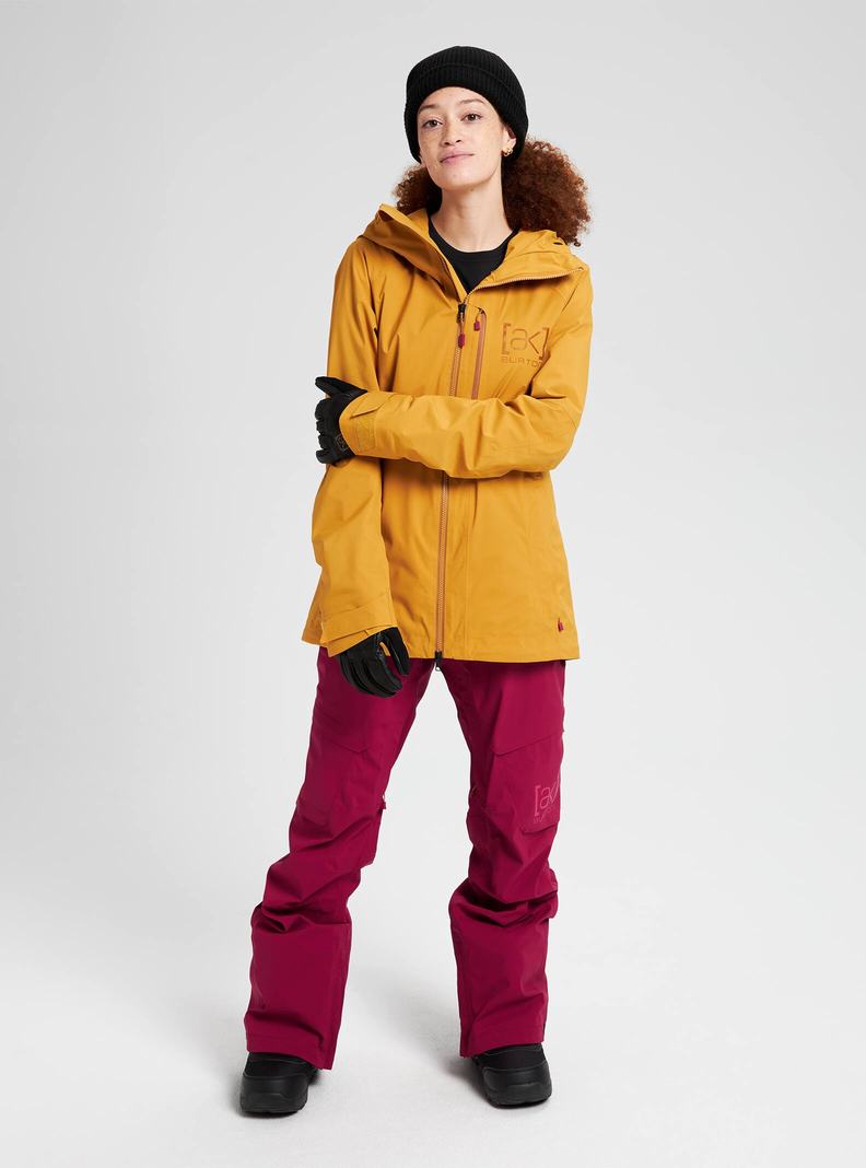 Burton [ak] GORE-TEX 2L Upshift Zimní Bunda Damske Žlté | 68210-DQNW