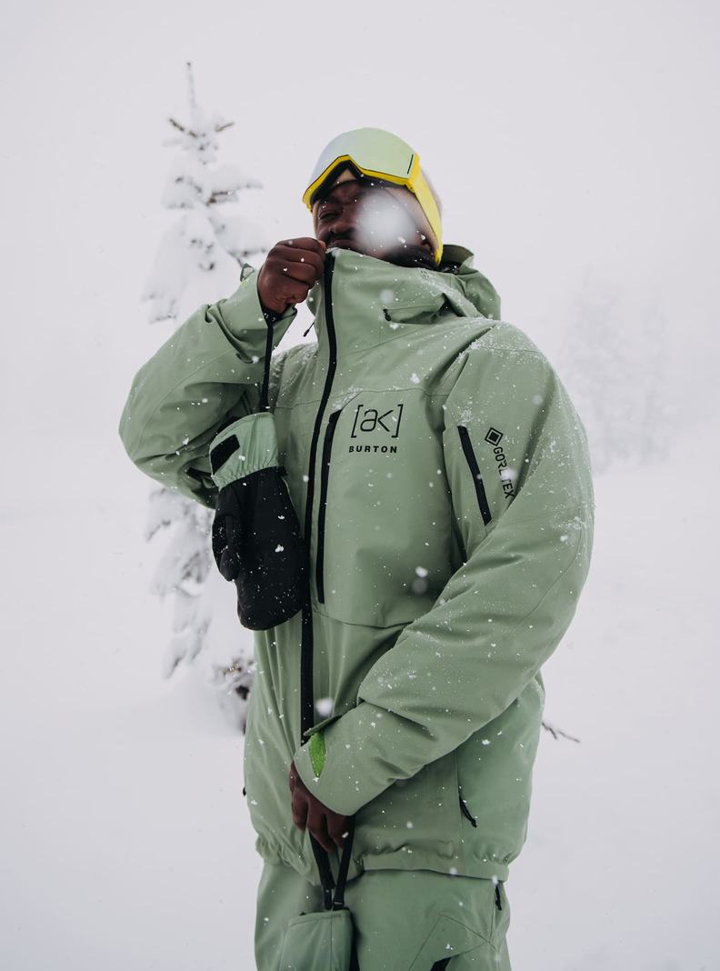 Burton [ak] Helitack GORE‑TEX 2L Stretch Zimní Bunda Panske Zelene | 82935-JDKG