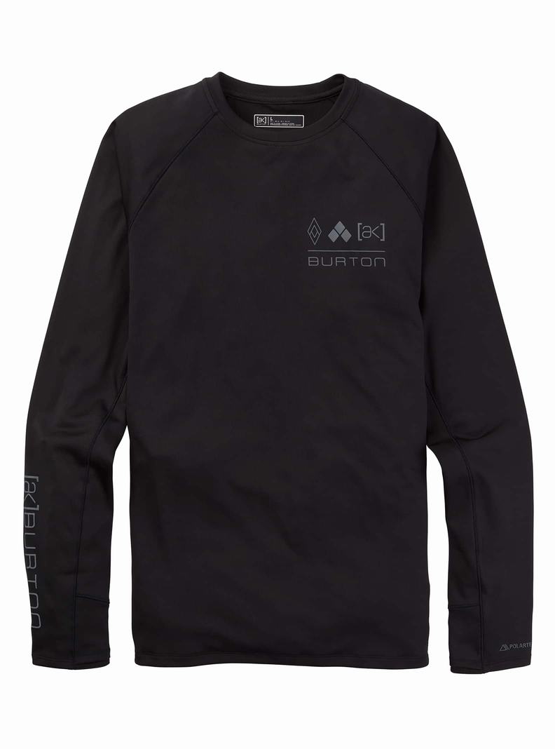 Burton [ak] Helium Power Grid™ Crewneck Termoprádlo Panske Čierne | 23489-FWTL