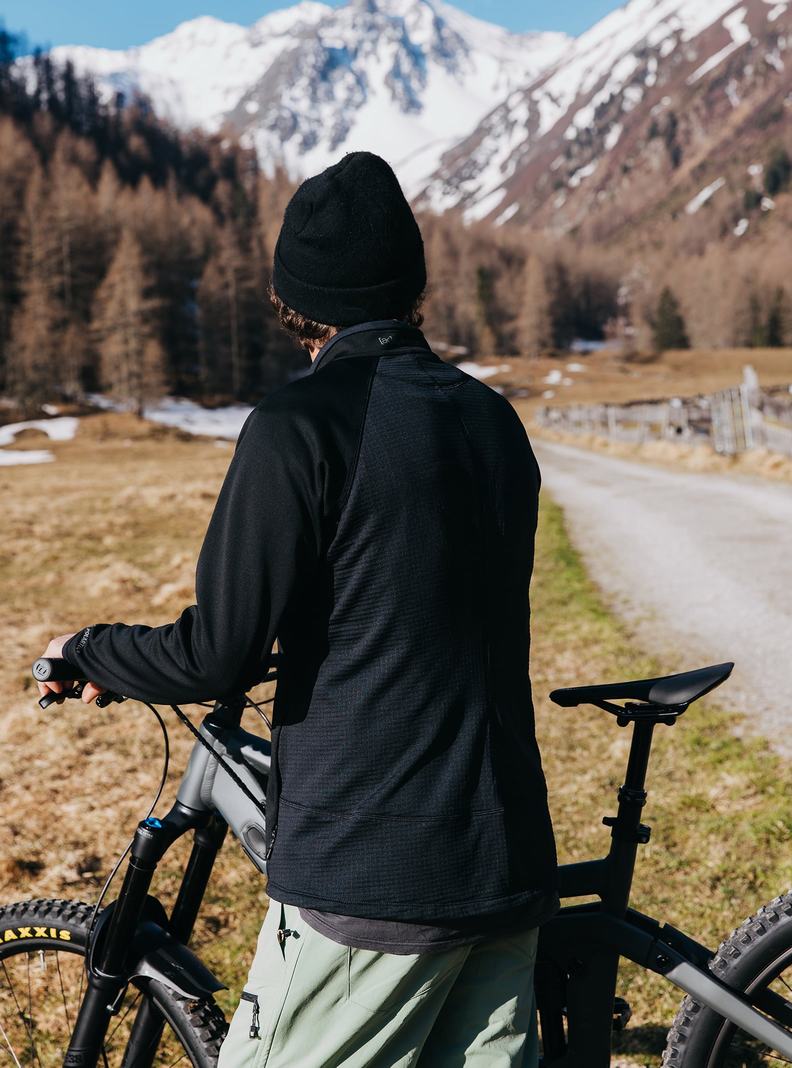 Burton [ak] Helium Power Grid™ Full-Zip Fleece Mikina Panske Čierne | 54172-FWRQ