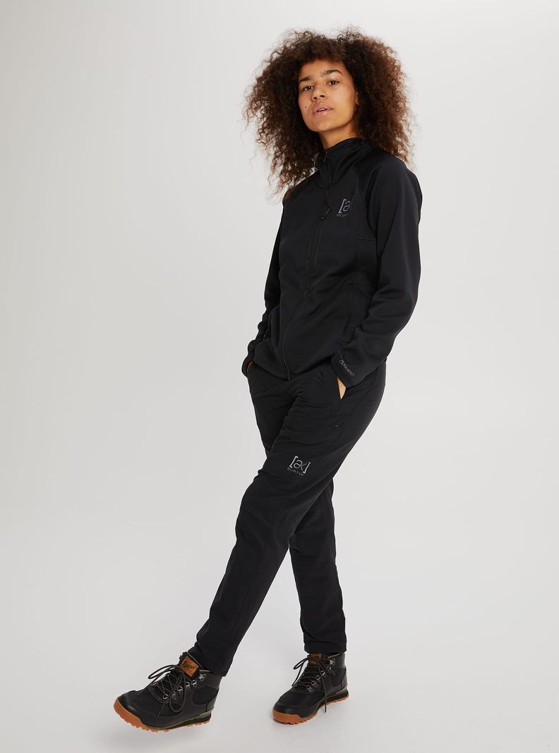 Burton [ak] Helium Power Grid™ Full-Zip Fleece Mikina Damske Čierne | 79602-BGST