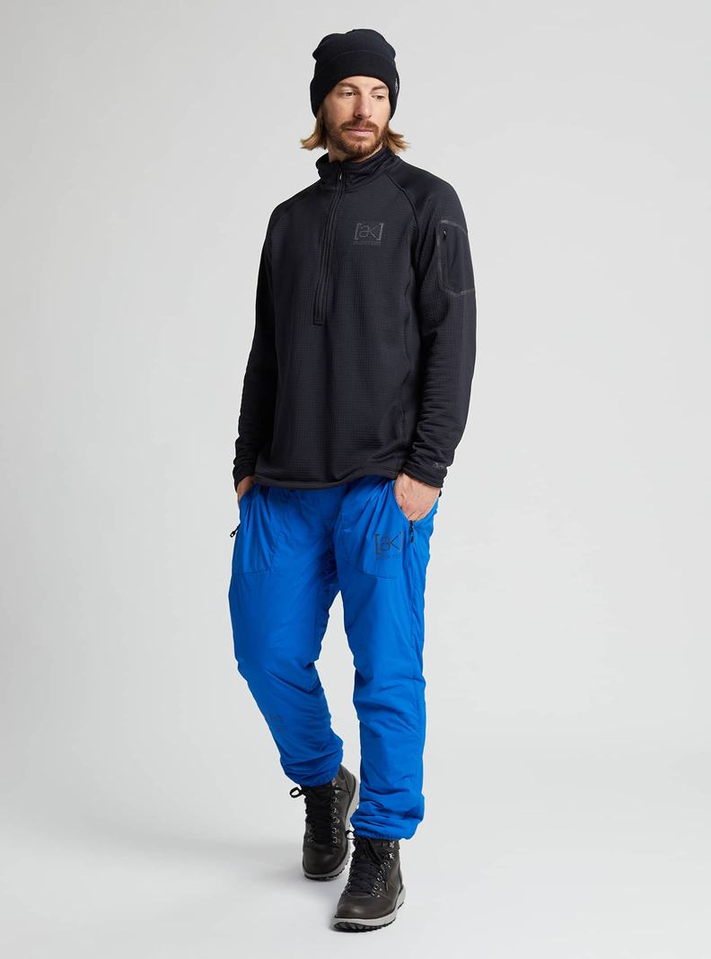 Burton [ak] Helium Power Grid™ Half-Zip Fleece Mikina Panske Čierne | 18359-ESML