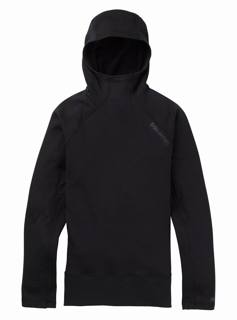 Burton [ak] Helium Power Grid™ Pullover Fleece Mikina Damske Čierne | 61283-IODS