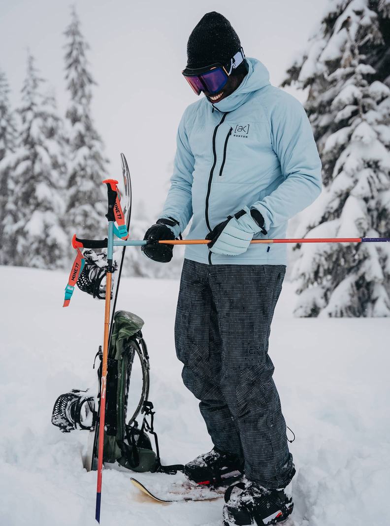 Burton [ak] Helium S Kapucňou Stretch Insulated Zimní Bunda Panske Modre | 21365-AUSE