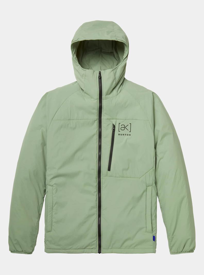 Burton [ak] Helium S Kapucňou Stretch Insulated Zimní Bunda Panske Zelene | 63798-EBIJ