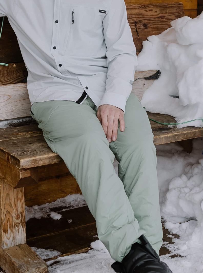 Burton [ak] Helium Stretch Insulated Nohavice Panske Zelene | 81260-SVFK