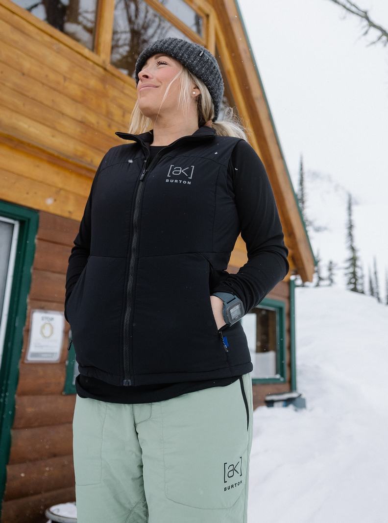 Burton [ak] Helium Stretch Insulated Vest Zimní Bunda Damske Čierne | 35182-DGJK