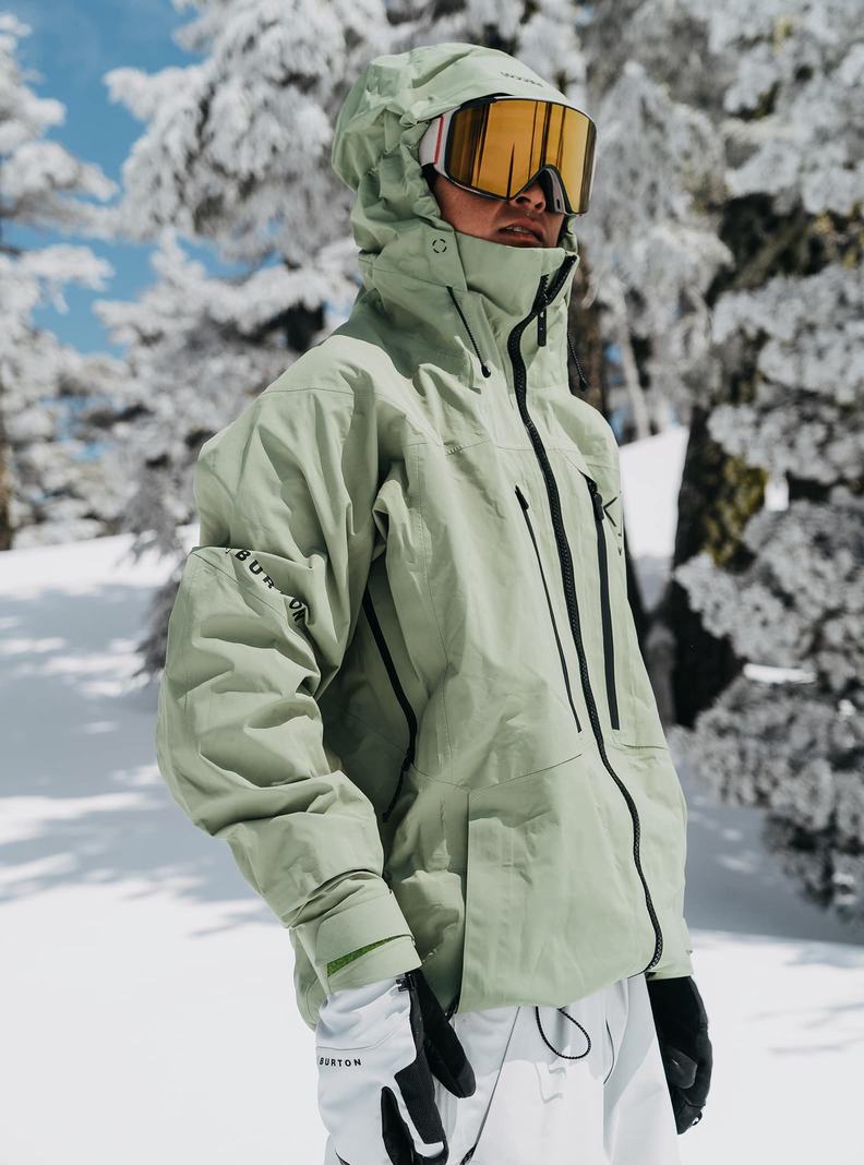 Burton [ak] Hover GORE‑TEX PRO 3L Zimní Bunda Panske Zelene | 80265-HOQZ