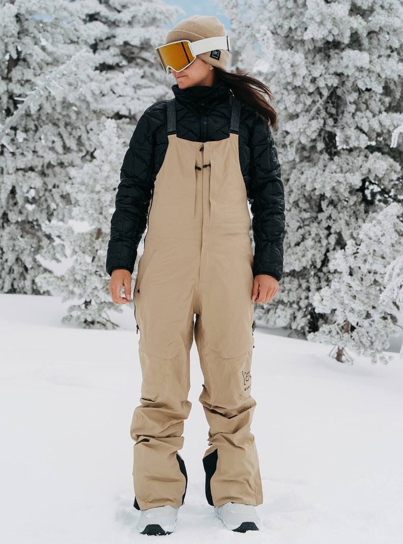 Burton [ak] Kimmy GORE-TEX 2L (Kratke) Snowboardove Nohavice Damske Hnedožltý | 08763-VTIX