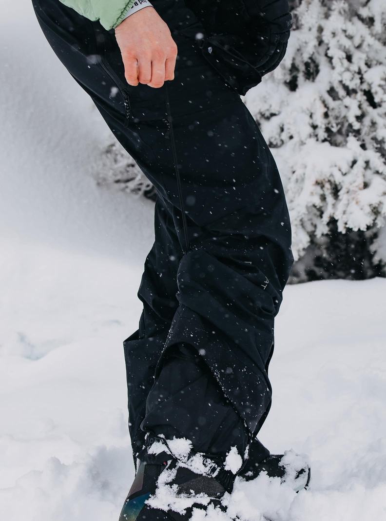 Burton [ak] Kimmy GORE-TEX 2L Snowboardove Nohavice Damske Čierne Biele | 30624-NFZO