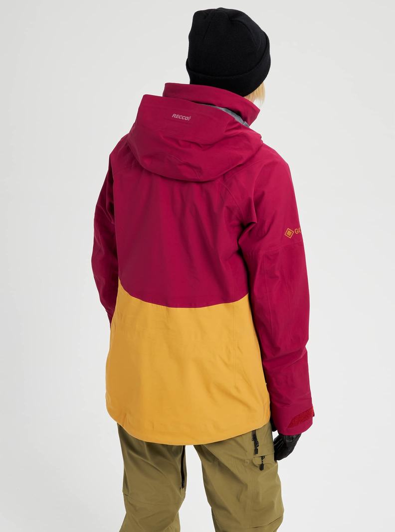Burton [ak] Kimmy GORE-TEX 3L Stretch Zimní Bunda Damske Hnede Nachový Žlté | 03129-OIAF