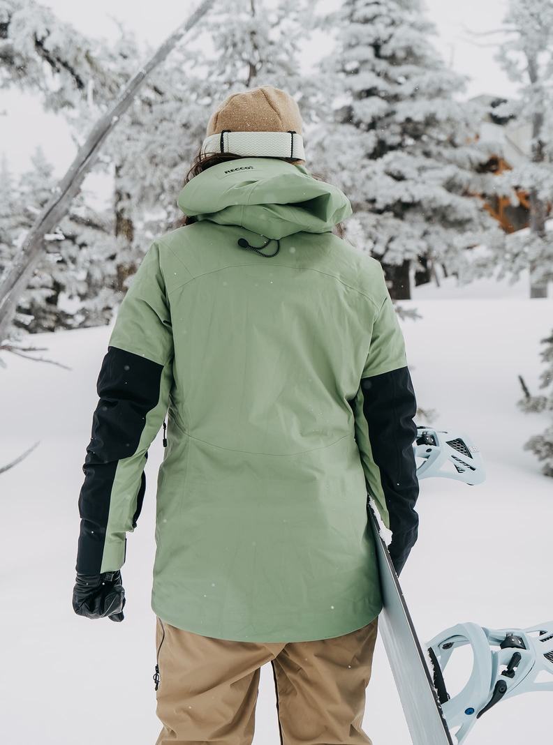 Burton [ak] Kimmy GORE-TEX 3L Stretch Zimní Bunda Damske Zelene Biele Čierne | 67825-XYFL