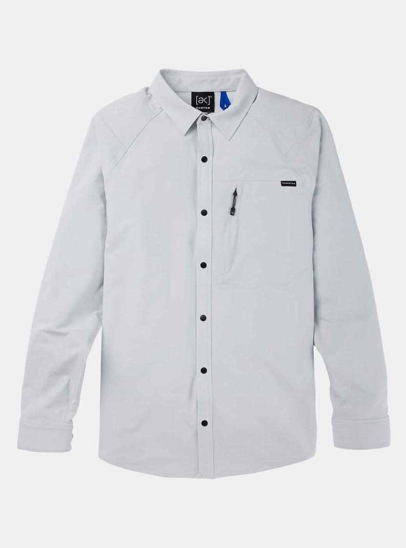 Burton [ak] Slats Long Sleeve Košele Panske Siva | 53709-WEBI