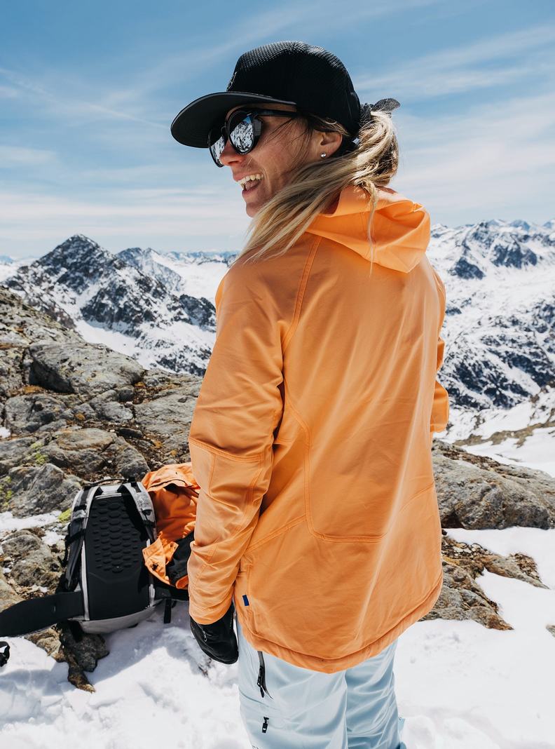Burton [ak] Softshell Zimní Bunda Damske Oranžové | 82714-GKFE