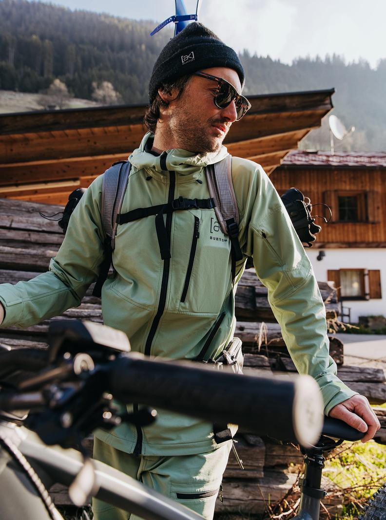 Burton [ak] Softshell Zimní Bunda Panske Zelene | 90417-KRCW