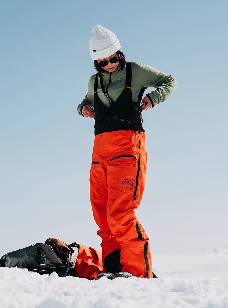 Burton [ak] Tusk GORE-TEX PRO 3L Hi-Top Snowboardove Nohavice Damske Oranžové | 26975-ZMRU
